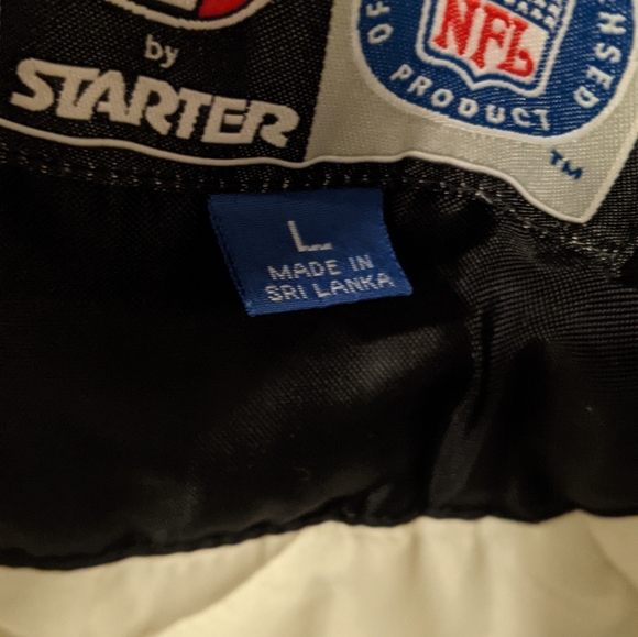 VTG Starter full-zip Oakland Raiders puff coat - Picture 3 of 8